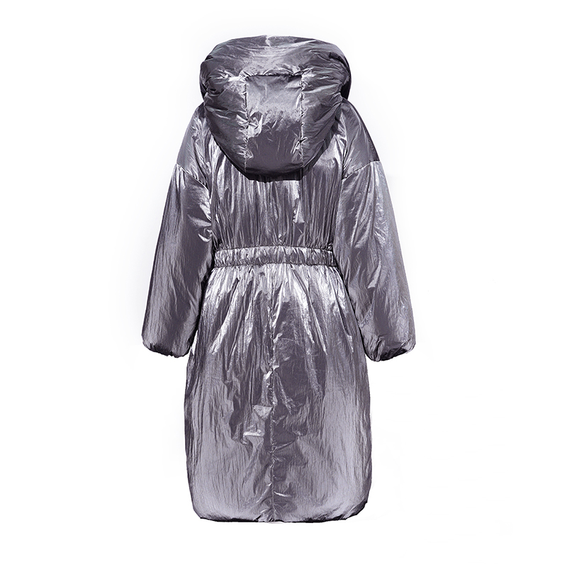 Coke til damer lang varm jakke / ned jakke med ikke kan taknemmeligt hætte