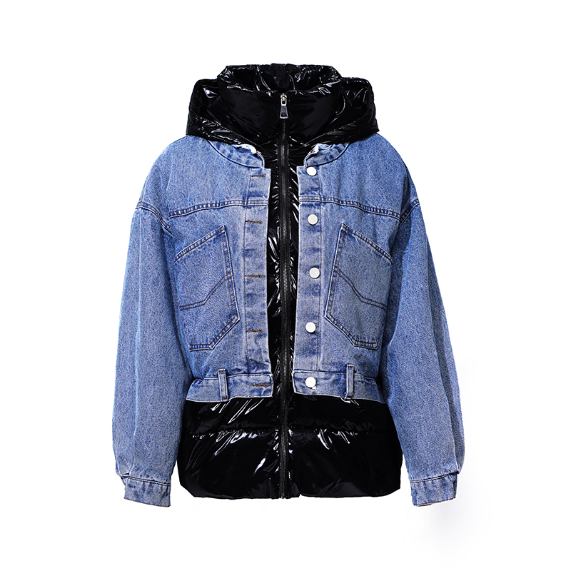 Tøsedreng med hætte af to dele med hætte og hætte