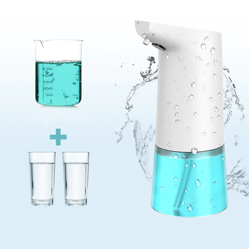 AD-1807 Automatisk induktionsskum sæbe dispenser skum vaske dispenser 350 ml - hvid