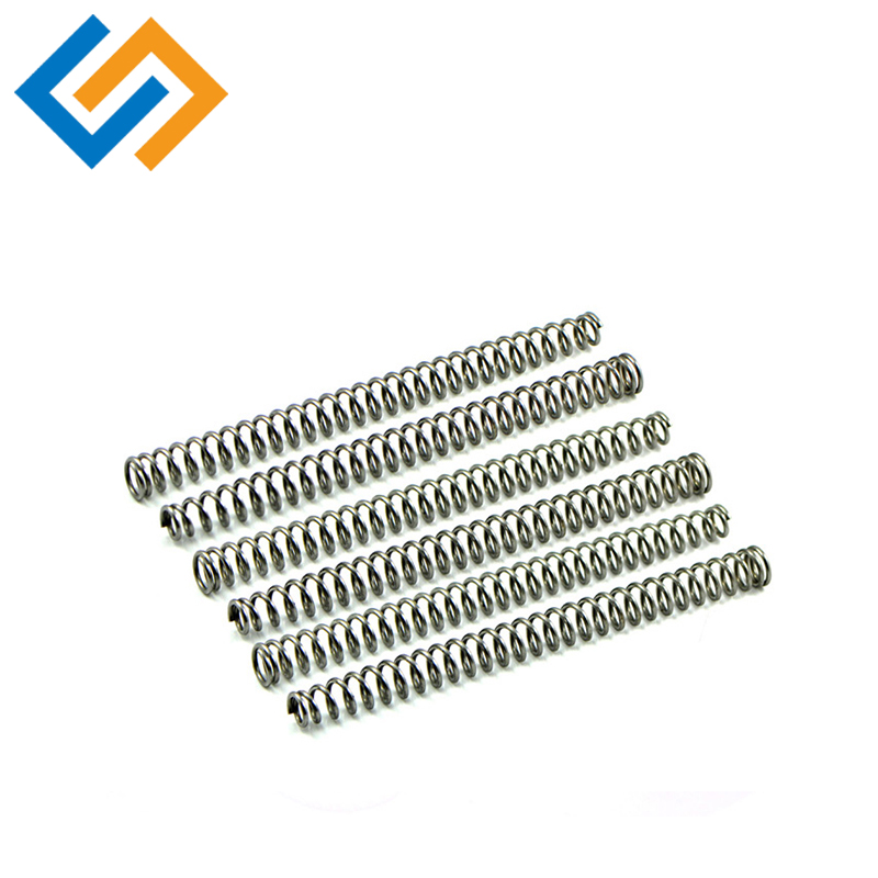 Lang rustfrit stål komprimeringsfjeder
