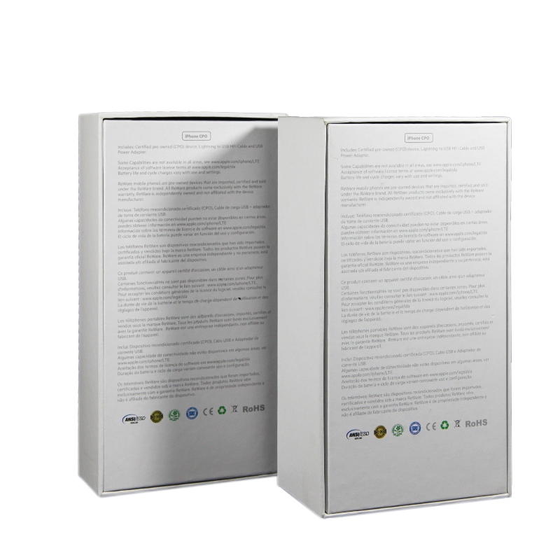 Brugerdefineret låg og bundtelefon gaveæsker emballage