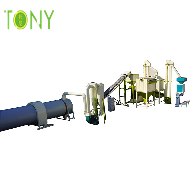 TONY høj kvalitet og professionel teknologi 7-8Tons / hr biomasse pelletanlæg