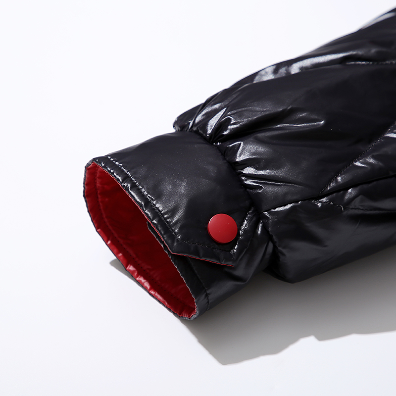 Jakke med hætte af lang, varm jakke, til kvinder med ikke- aftagelig hætte