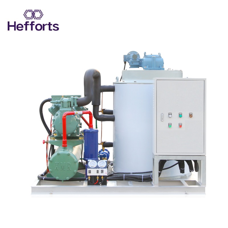 Fuldt betjeningsorgan flake-ismaskine 10tons pr. 24timers kapacitet