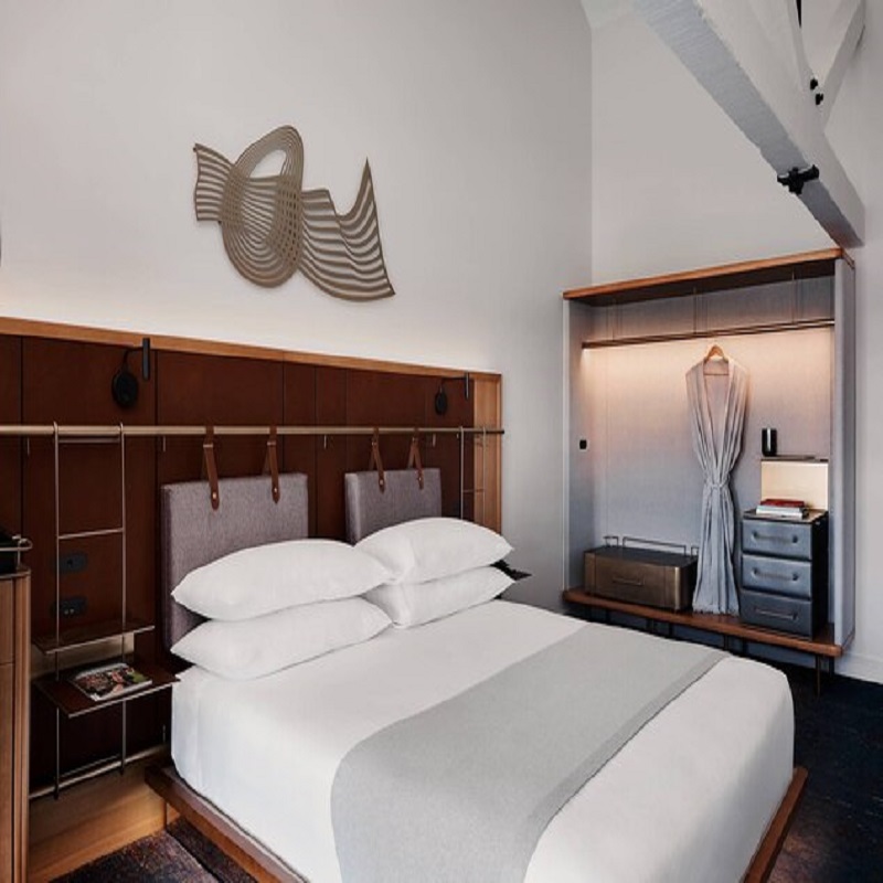 CFP1805 King-gæsteværelse Hotel Fit-Out Møbler Garderobeskab Bagageholder