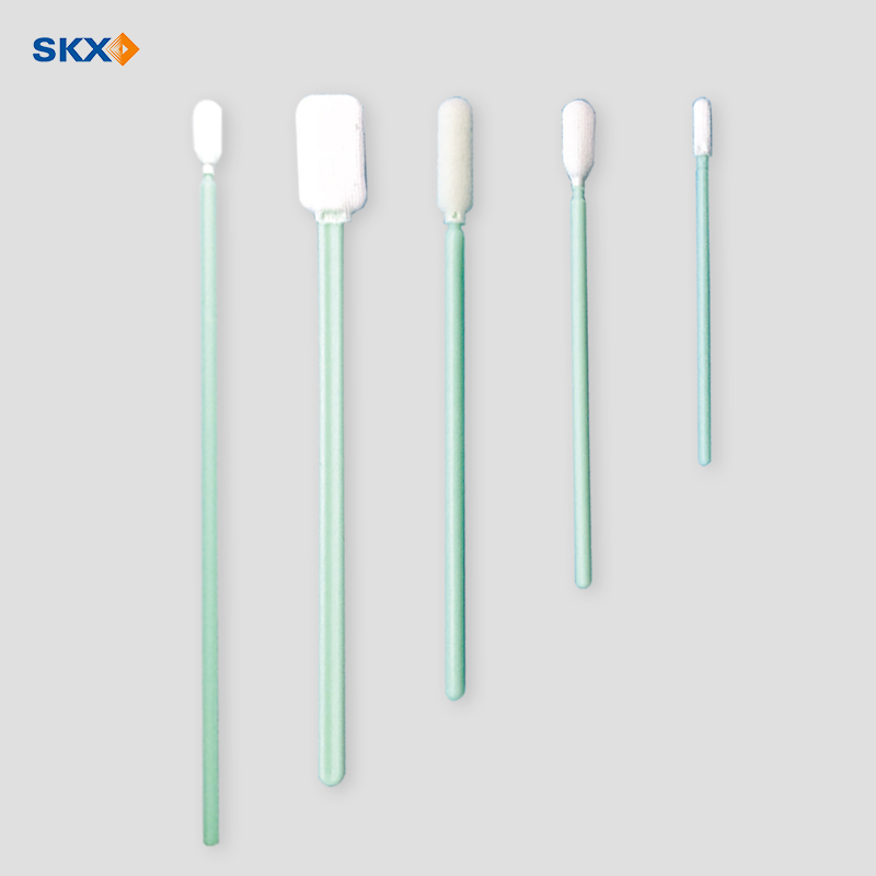 Industrielle brugsrenseSwabs til printerhoved, Lint fri dobbeltlags elektroniske opløsningsmiddelfarvefarvettypen Polyester Clean Room Swab