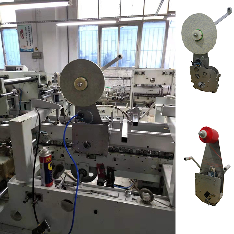 Dobbeltsidet klæbemaskine til klæbemiddel