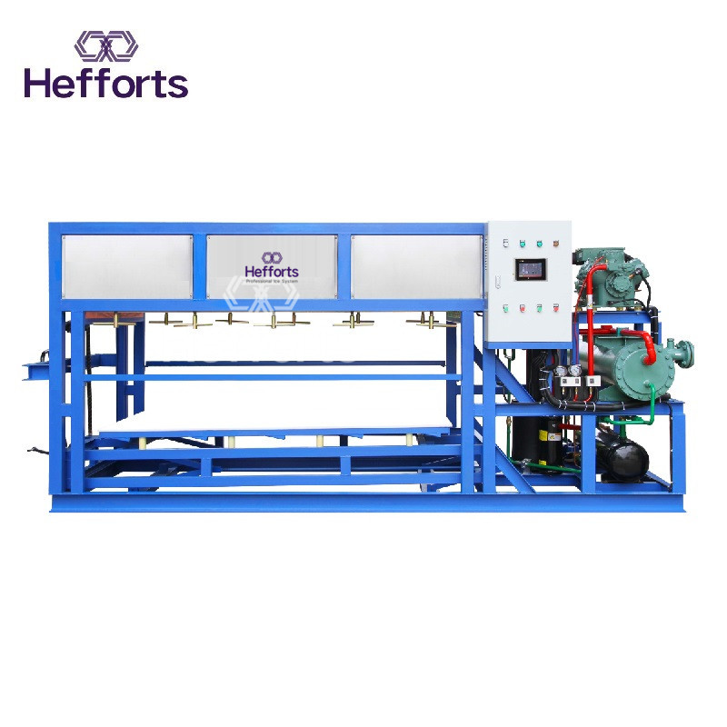 3tons practical continerized air cookled block Ice mamchine with issage room