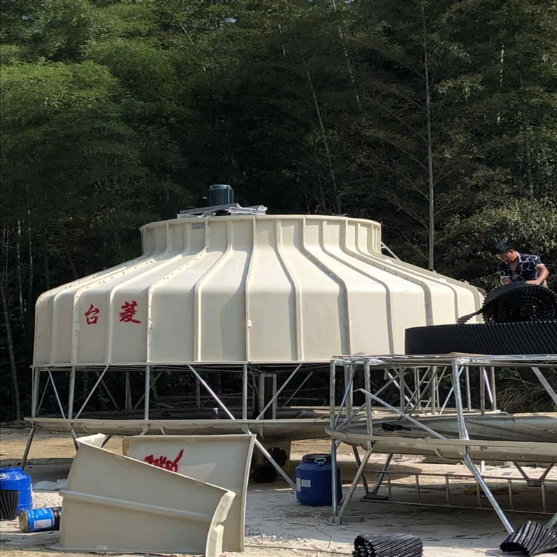 500 tons glasfiberarmeret plast modstrøms køletårn fremstillet i Kina