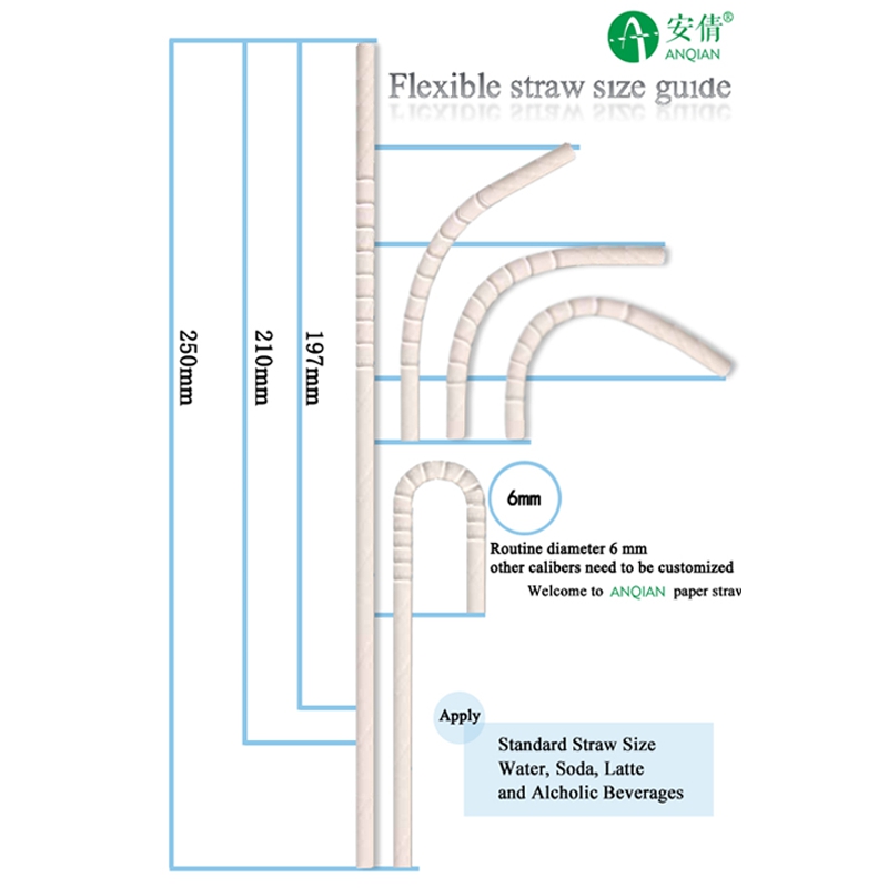 Fleksibelt papirstrå