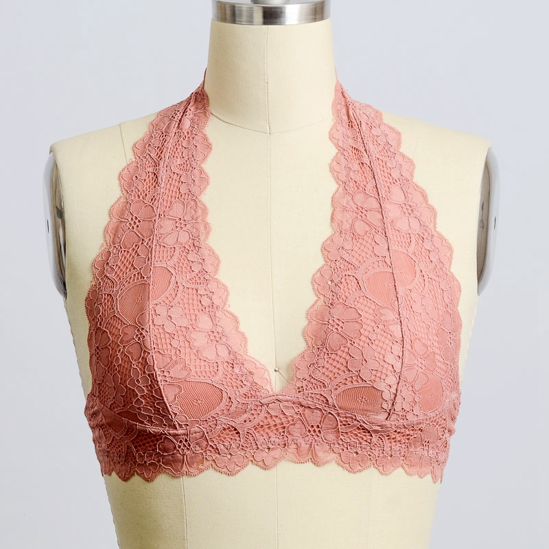 GA-5234 Grace Girl Lace Halter Top Bralette Engros