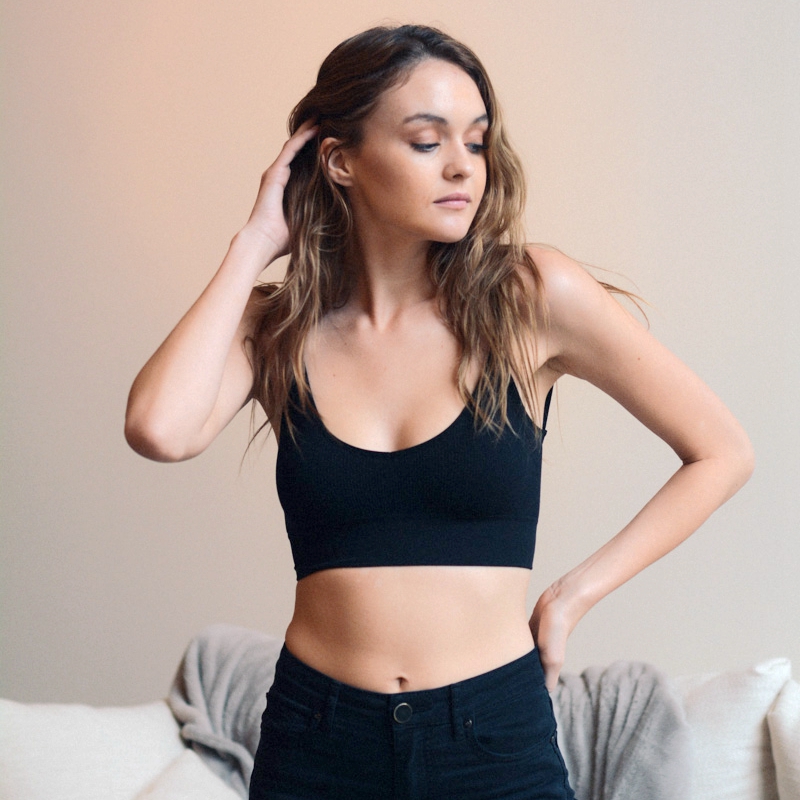 GA-5349 Grace Girl Low Back Seamless Bralette Engros