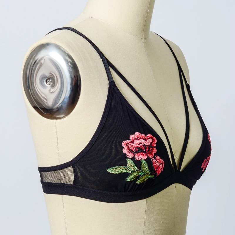 GA-5419 Grace Girl Rose Broderi Patch Strap Bramette Engros