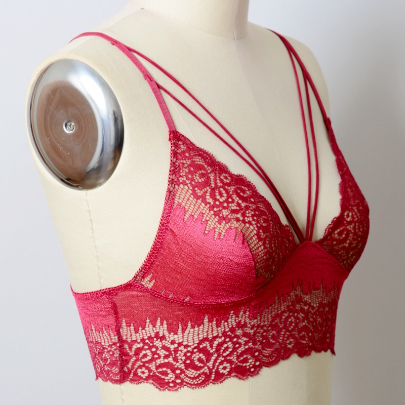 GA-5472 Grace Girl Cut Out Strappy Lace Bralette Engros