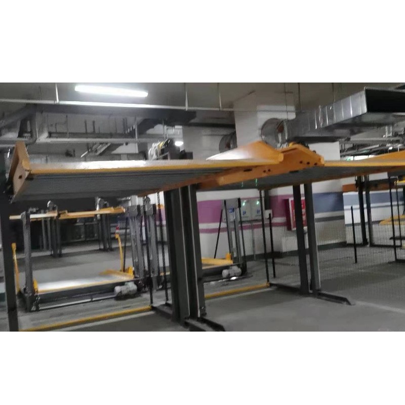 Nyt design dobbeltcylinder højkvalitetspatent parkeringslift med to indlæg