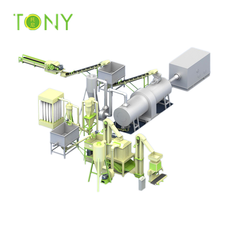 Produktionslinje for biomasse-pellet