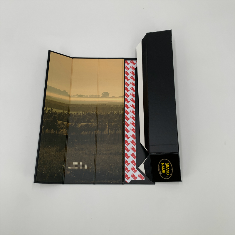 Brugerdefineret vinflaskeæske til champagne bryllupsvinæske