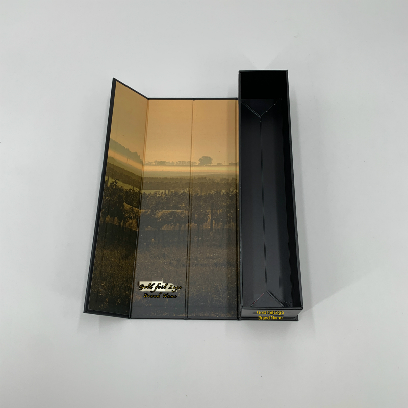 Brugerdefineret vinflaskeæske til champagne bryllupsvinæske