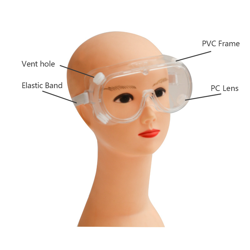 Generel standard plastikolie stænk, der forhindrer sikkerhedsbriller