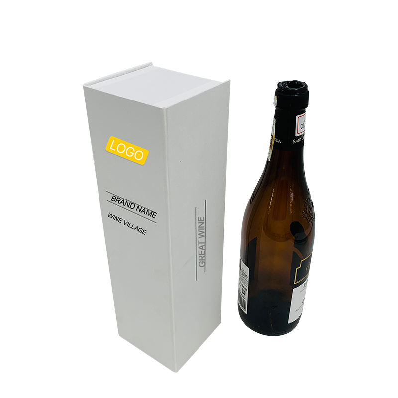 Hvid luksusvin gaveæske Stor gaveæske til forlovelsesgave