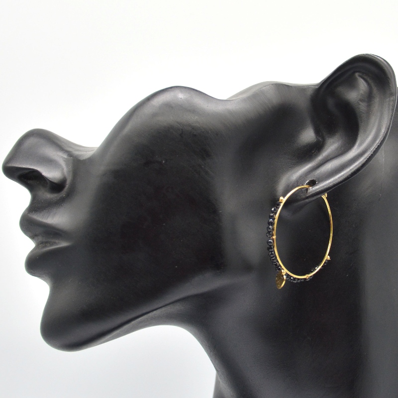 Runde øreringe, bære perler, etnisk stil, retro, boheme stil, cirkeløreringe, kvinders stil, stjerne boheme stil, vedhæng, Kina Ruifanbao smykkeforarbejdningsfabrik