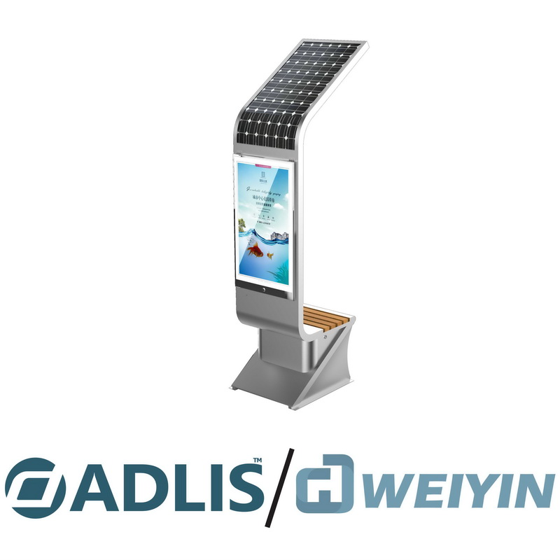 Multifunktion High Resolution Reklamer Solar Bench for Smart by