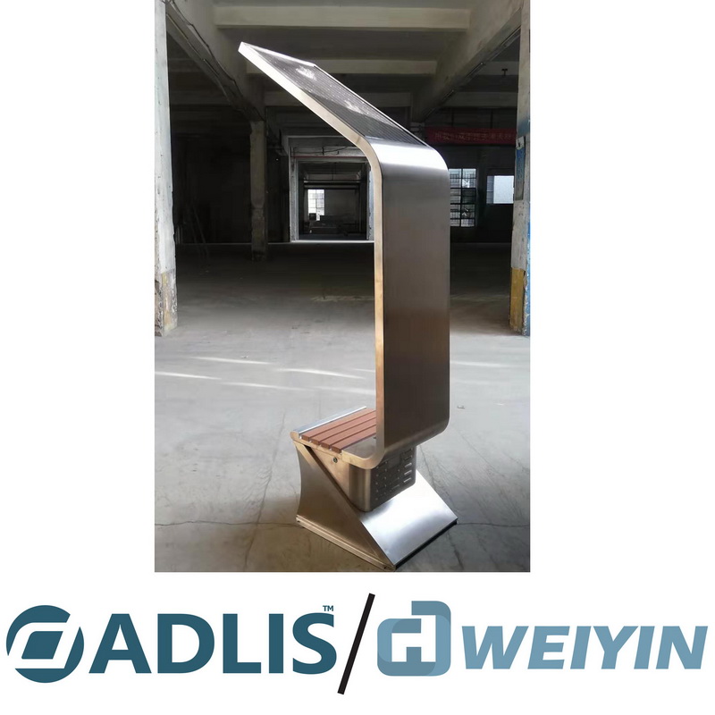 Multifunktion High Resolution Reklamer Solar Bench for Smart by