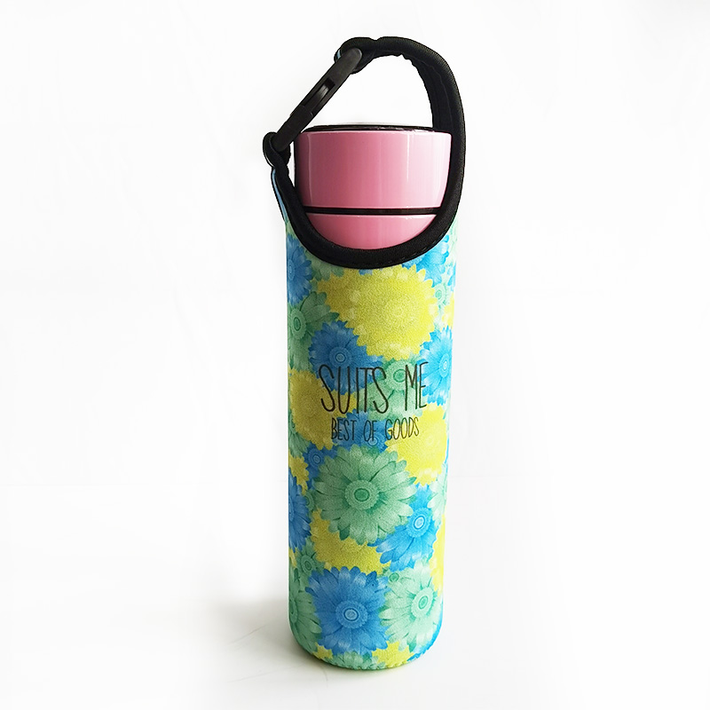 Neopren ølflaske kølehylster med lynlås