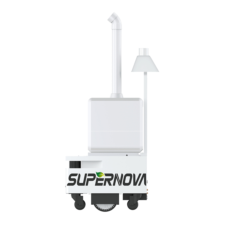 Ny teknologi forstøvningsspray Anti-epidemi Air Refresh Desinfektion Kunstig Intelligent Spray Sterilisator Robot