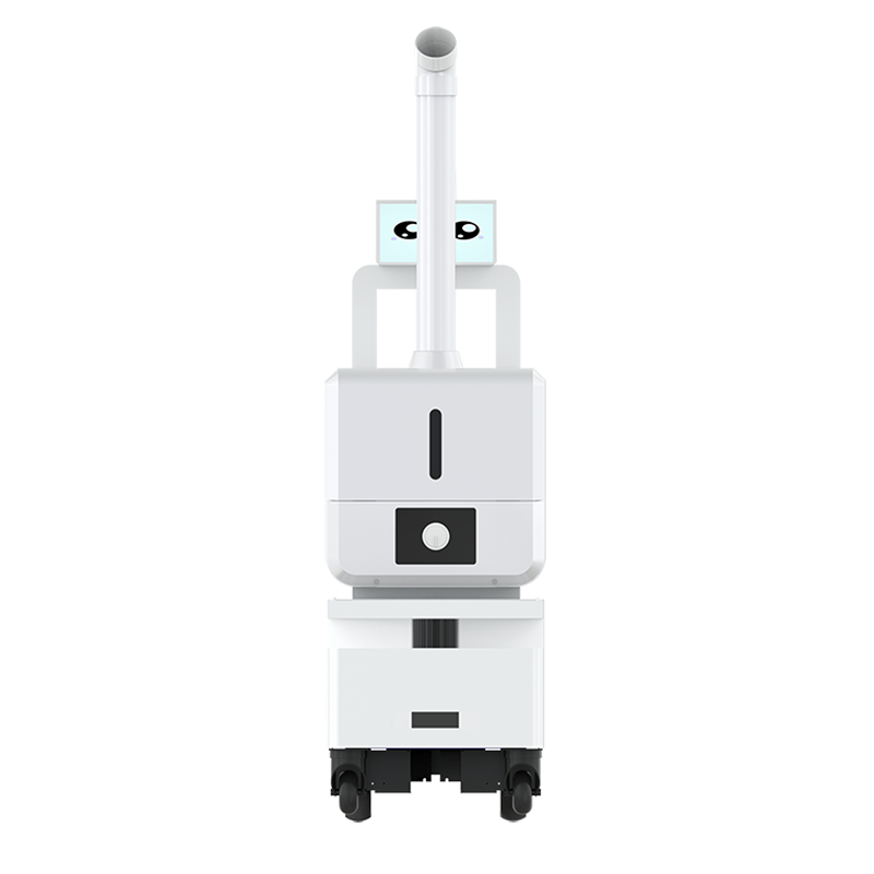 Ny teknologi forstøvningsspray Anti-epidemi Air Refresh Desinfektion Kunstig Intelligent Spray Sterilisator Robot