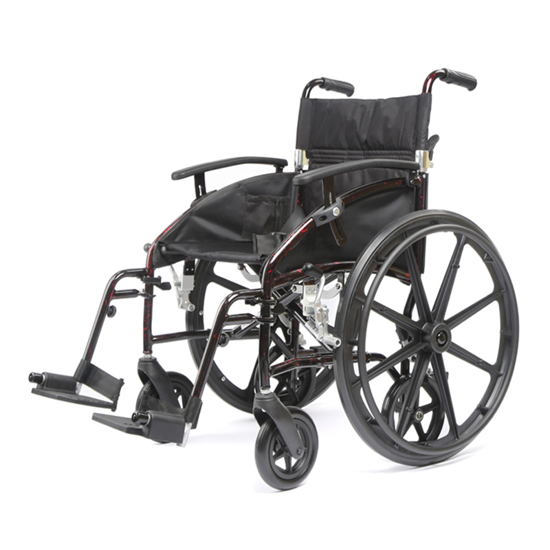 Letvægtstol, Transporter-aluminium kørestol, Transportstol 2 i 1