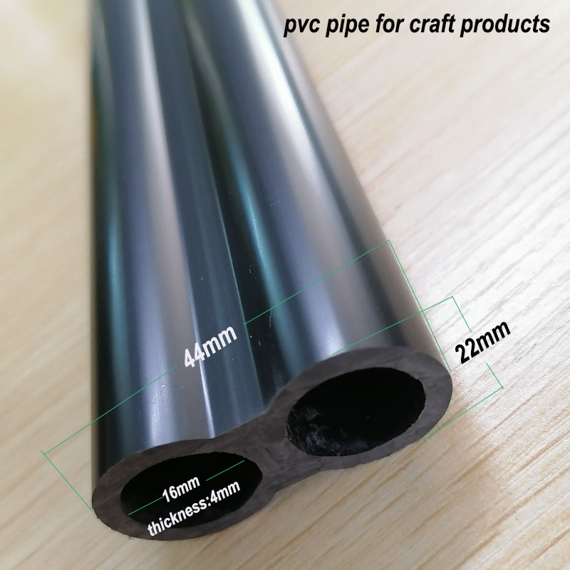 Industrielt plan Sort PVC-rør til legetøjs specialfremstillede plastrør til håndskinne til stativ til stativ