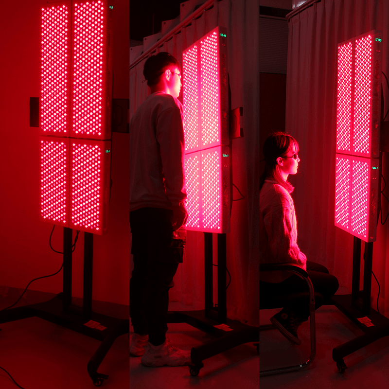 RD1500 + RD1000 helkrops-røde LED-lysterapipaneler, der bruges i skønhedssalon-infrarød lysterapi 660nm FDA