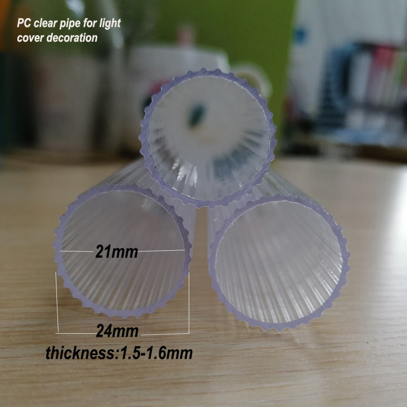 Dual-Color Co-ekstrudering Polycarbonate ekstrudering lampeskærm Clear LED Lighting Cover Profiler