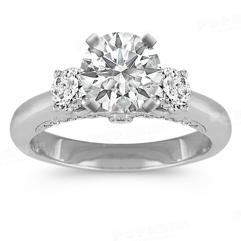 Kvinders enkle atmosfæriske klo sæt 925 sølvring Kina Ruifanbao smykkefabrik