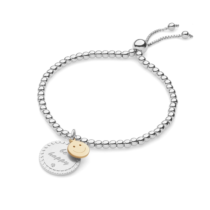 Kvinders europæiske og amerikanske stil søde enkle smilende ansigt rustfrit stål bevægelig låsearmbånd Kina Ruifanbao smykkefabrik