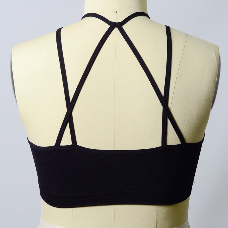 GA-5341Plus sømløs høj hals strappy back Brami Plus