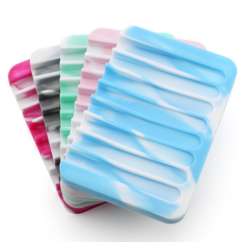 Firkantet dryp sæbestativ med blandet farve