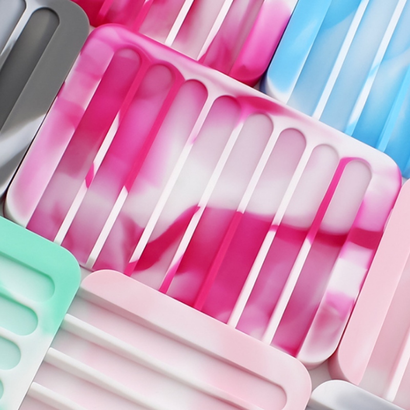 Firkantet dryp sæbestativ med blandet farve