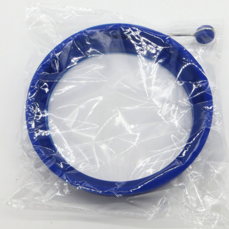 Silikone rundt omelet håndtag silikone omelet DIY skimmel pose æg silikone æg ring