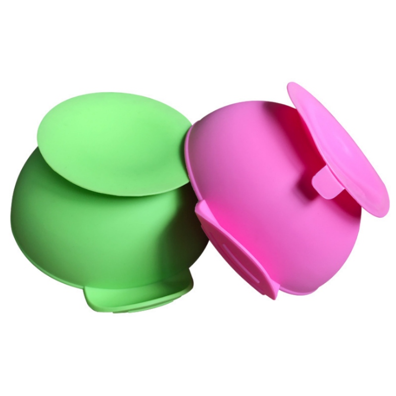 Integreret silikone ovalt smileyplade. Silikone babyhagesmæk børns smiley ansigtsplade