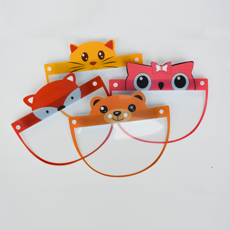 Gennemsigtig beskyttelse Anti Fog PET Film Faceshield Face Shield For Kids