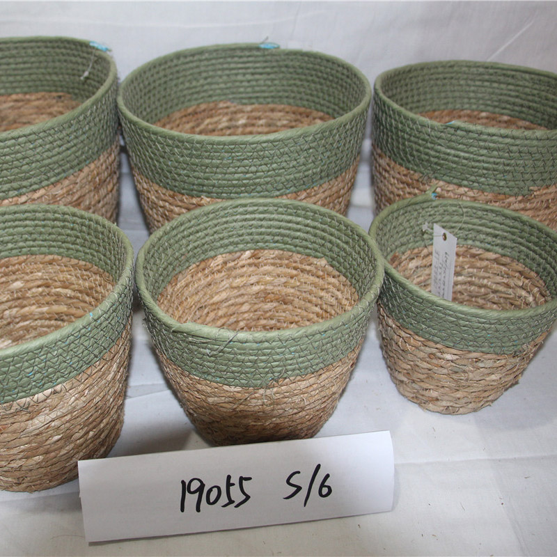 Opbevaring af hjemmet Græskurv Oem & Odm Tilpasset hjemmelagringsorganisation Linnedekorativ havgræskurv