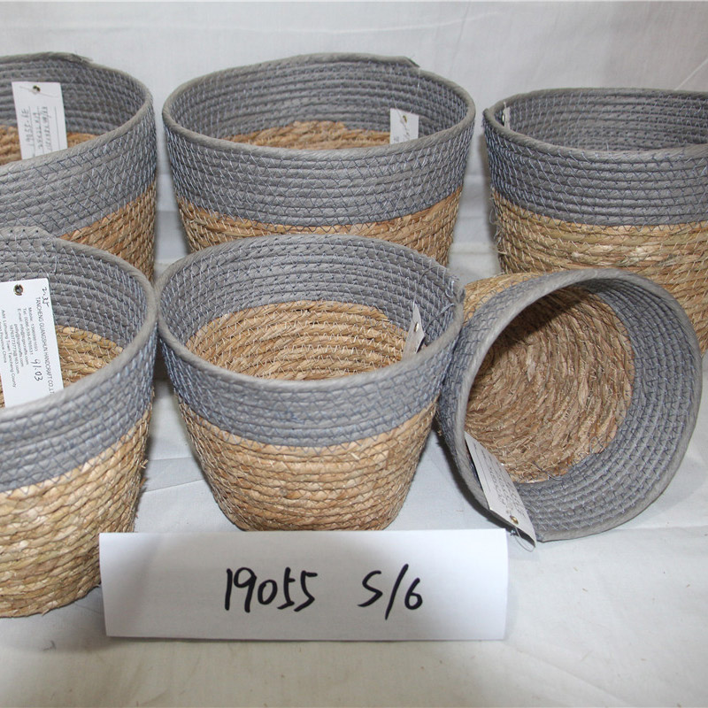 Opbevaring af hjemmet Græskurv Oem & Odm Tilpasset hjemmelagringsorganisation Linnedekorativ havgræskurv