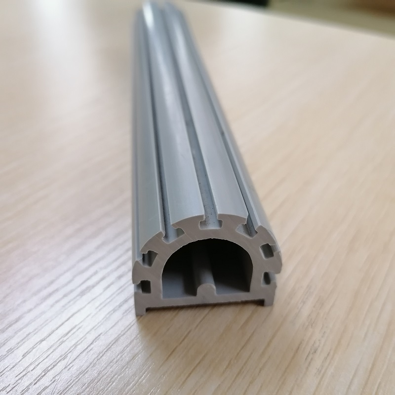 Ikke-standard skræddersyet pvc profil fabrik pvc industriprofil pvc D form profil