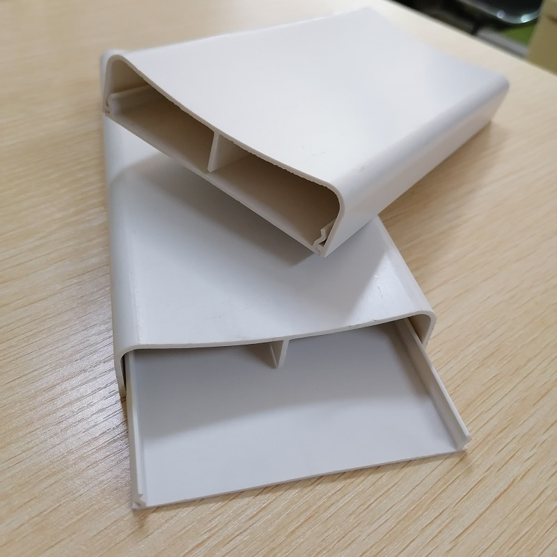 PVC ledningshider Dual Channel Cable Management Channel PVC Cable Concealer Raceway