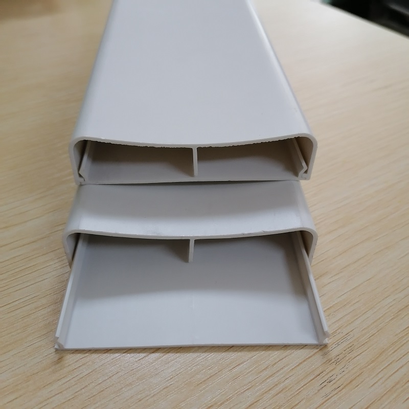 PVC ledningshider Dual Channel Cable Management Channel PVC Cable Concealer Raceway