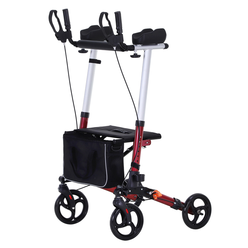 Folding Opright Rollator Walker