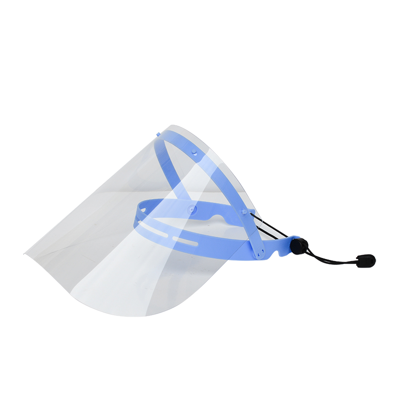 0,25 mm justerbar klar sikkerhedsbeskyttelse ansigtsskærm visir med 10 linser