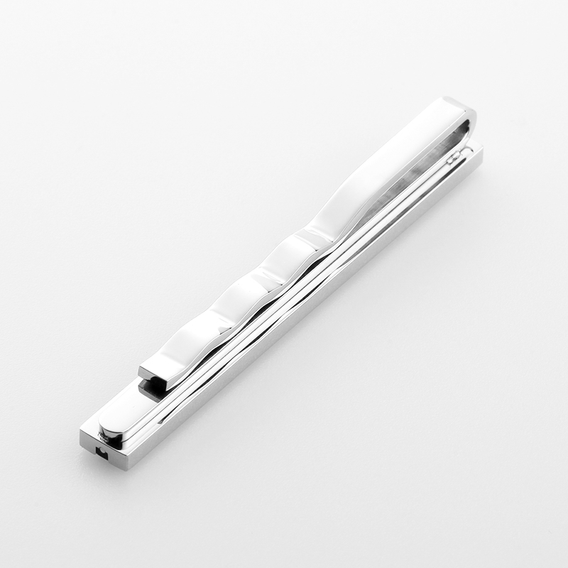 Engros mænds rustfrit stål tofarvet båndklips